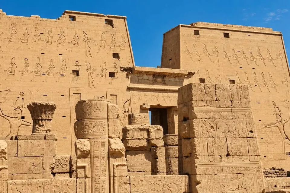 Templo de Filae, Presa Alta y Obelisco Inacabado
