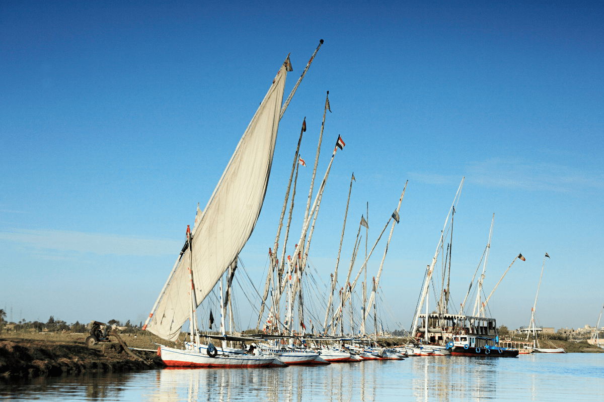 Felucca on the Nile River in Luxor